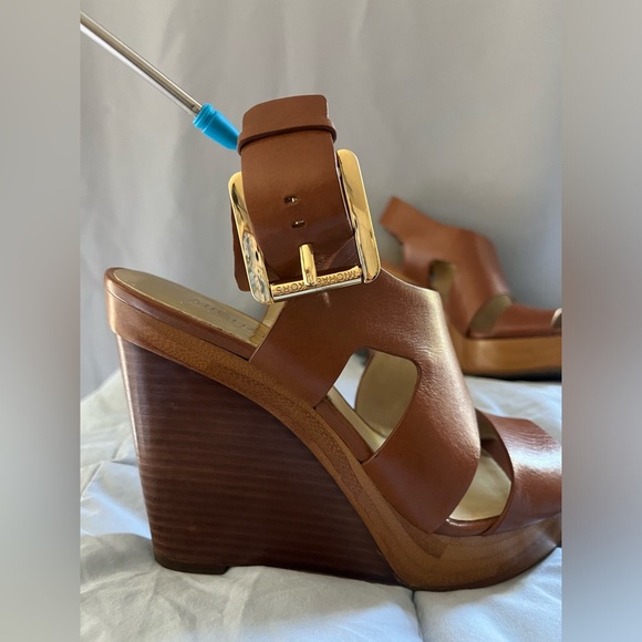 Michael Kors Leather Wedges